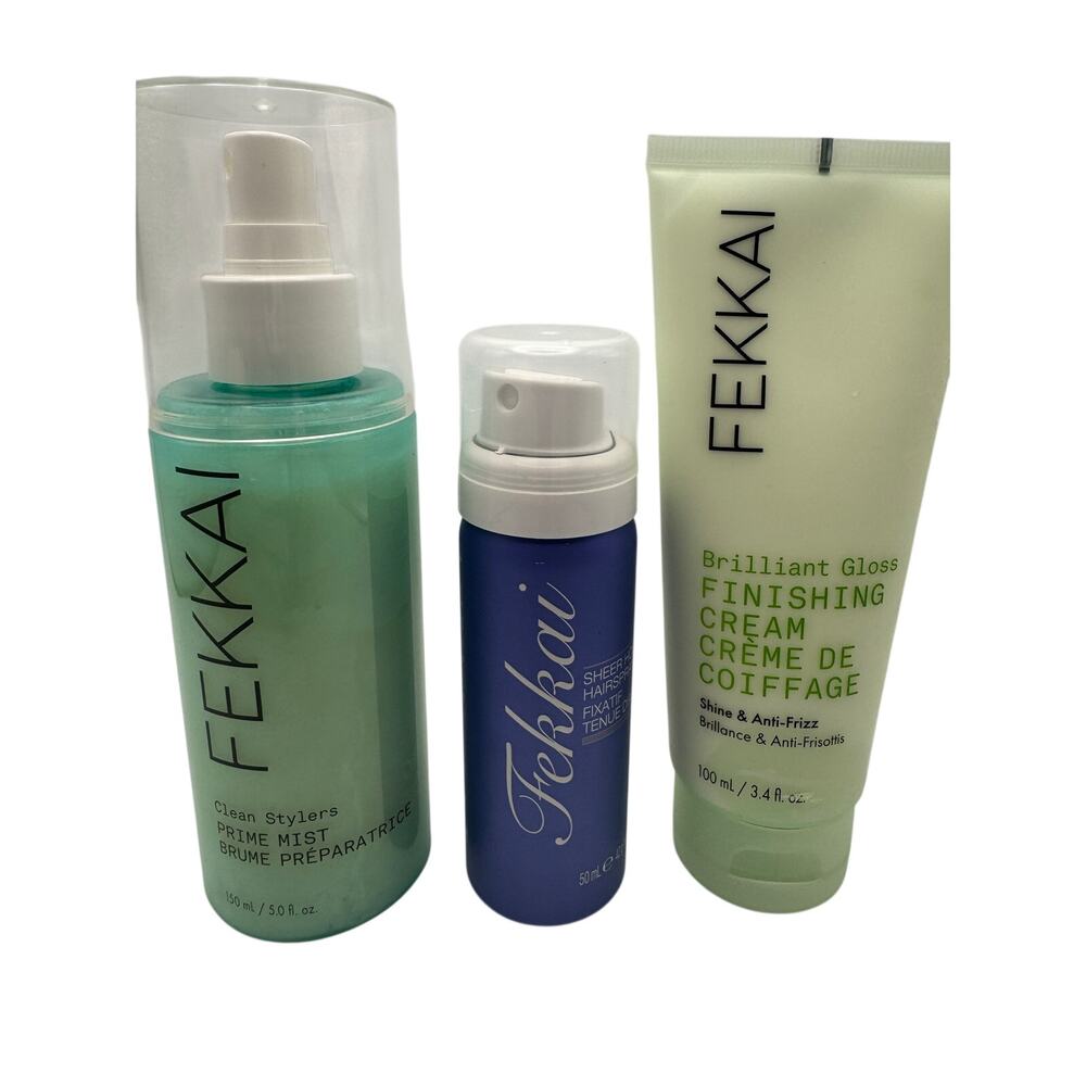 Fekkai Travel Set Includes Clean Stylers Prime Mist Brilliant Cream Shine NWOB